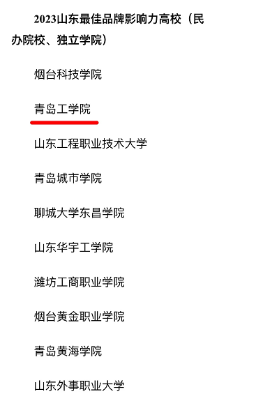 bw必威西汉姆联官网荣登2023山东“最佳品牌影响力高校”和“最具影响力教育政务融媒体”榜单