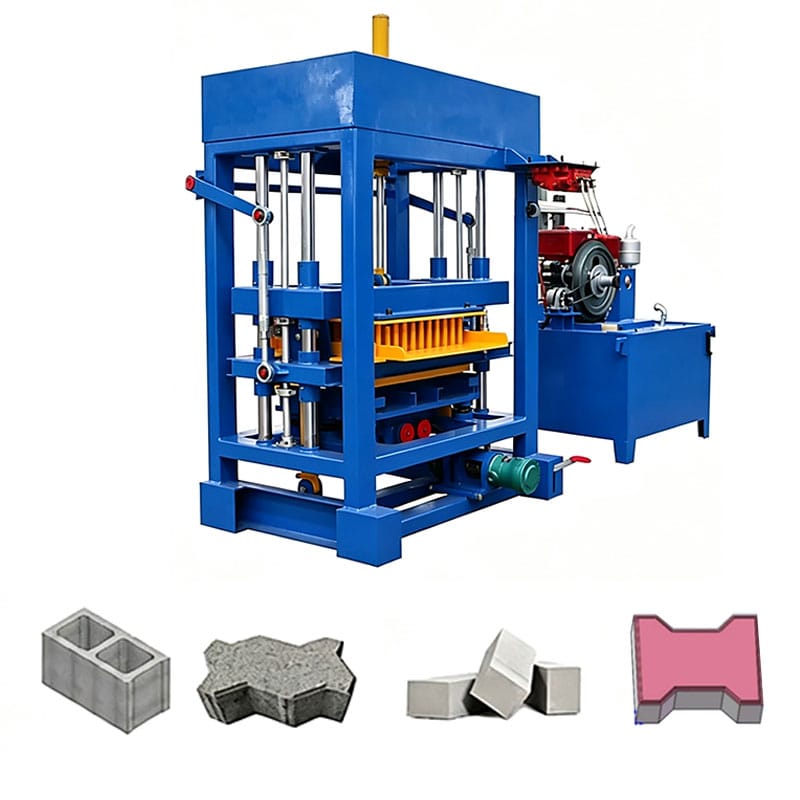 QT4-30 Diesel-Powered Brick Making Machine
