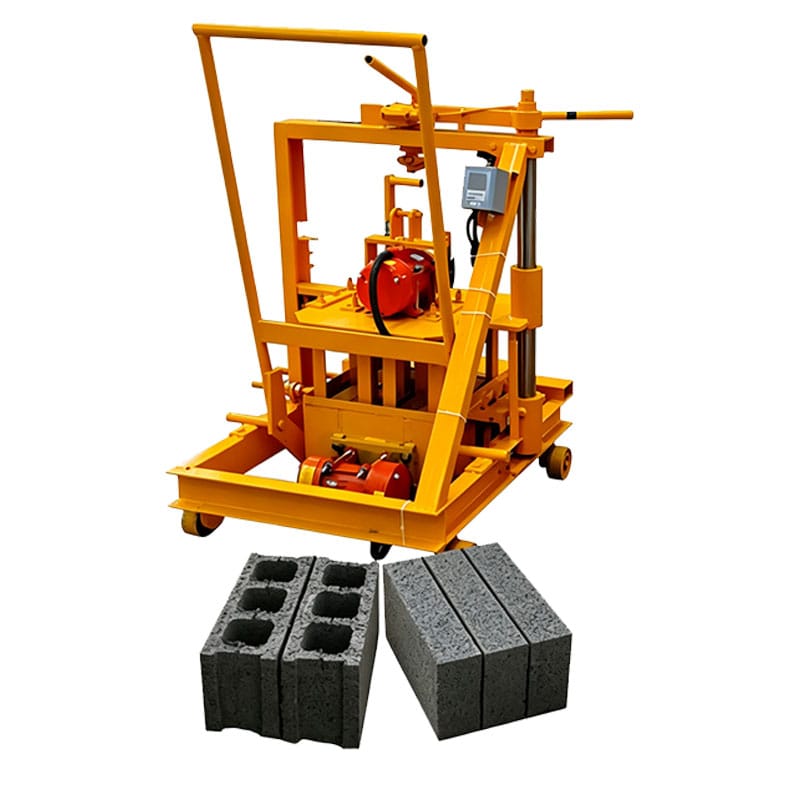 QT40-3C Mobile Concrete Brick Making Machine