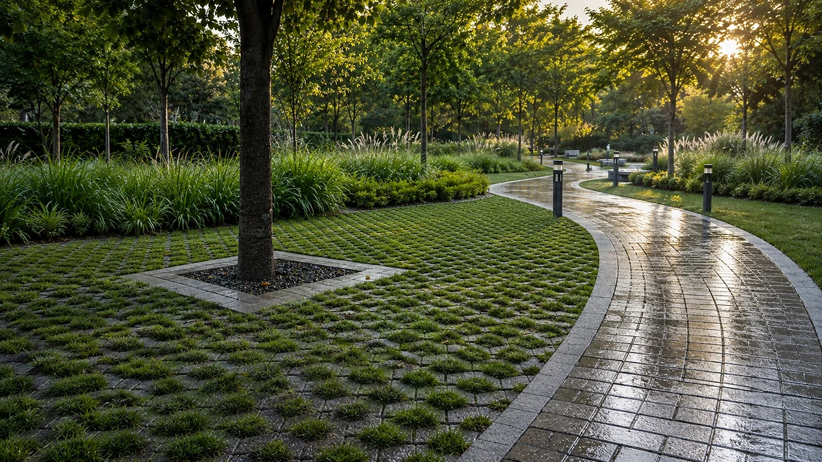 Ecological Landscaping concrete block application